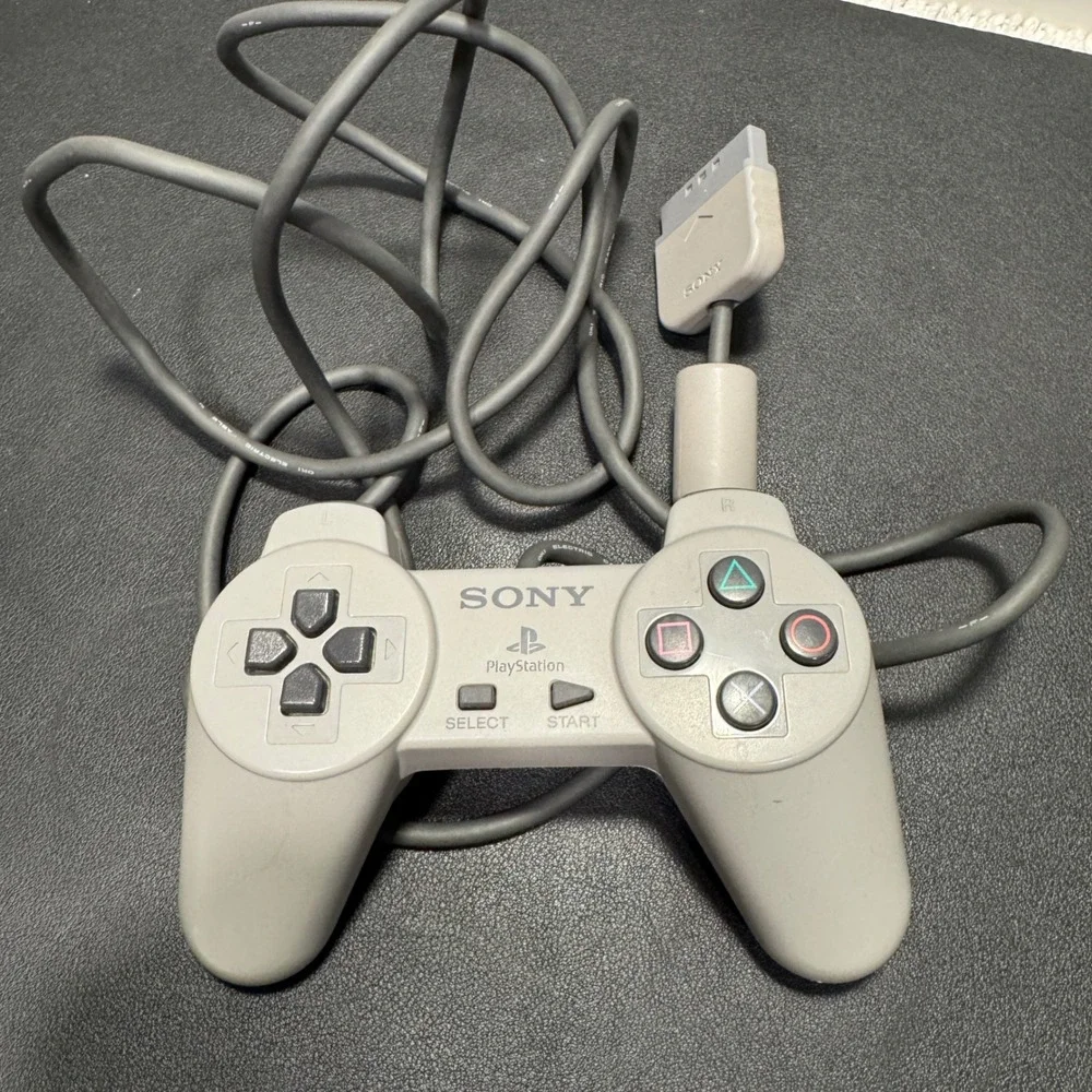 Original PS1 Controller Sony PlayStation Digital Gray Plastic SCPH-1080 Retro